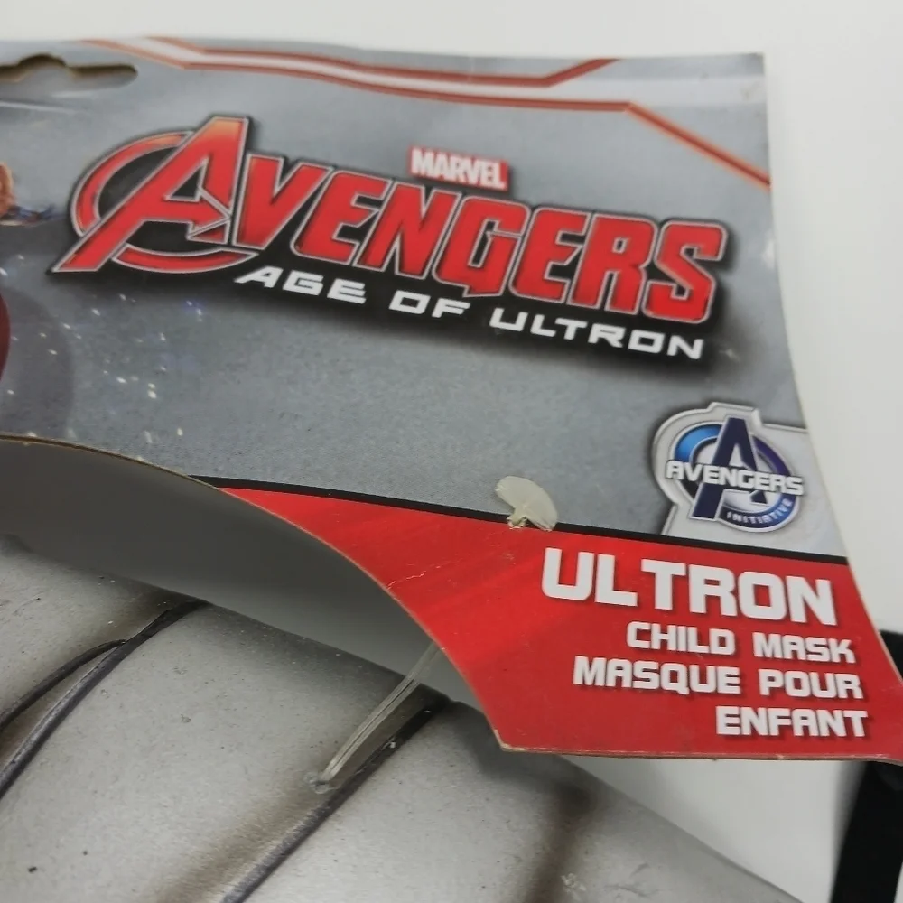MARVEL Avengers Ultron Mask Kids One Size Halloween Costume Mask for Face
